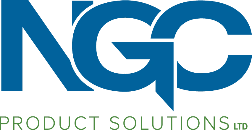 A green and blue logo for agp product solutions.